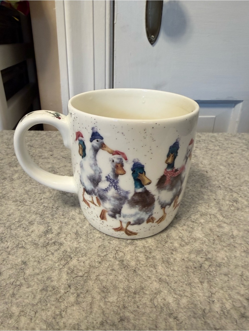 Royal Worcester Wrendale Designs 14 oz Mug - Duck The Halls. "